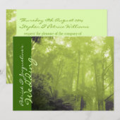 Foto-geest van de bomen pagan bruiloft nodigen kaart (Voorkant / Achterkant)