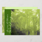 Foto-geest van de bomen pagan bruiloft nodigen kaart (Voorkant / Achterkant)