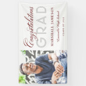 Foto Gefeliciteerd Afstuderen Calligrafie Banne Spandoek (Verticaal)