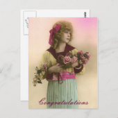  foto gefeliciteerd briefkaart (Voorkant / Achterkant)