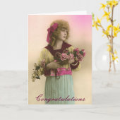 foto gefeliciteerd kaart (Gele Bloem)