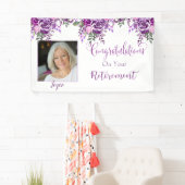 Foto Gefeliciteerd met je pensionering Spandoek (Insitu)