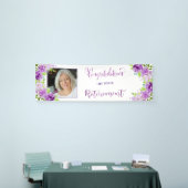 Foto Gefeliciteerd met je pensionering Spandoek (Beurs)