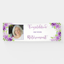 Foto Gefeliciteerd met je pensionering Spandoek