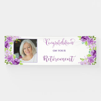 Foto Gefeliciteerd met je pensionering Spandoek