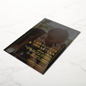 Foto Gelieve mee te doen met Wedding Persoonlijk Folie Uitnodiging (Gedraaid)