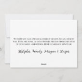 Foto Gelukkig Nieuwjaar Feestdagenkaart (Achterkant)