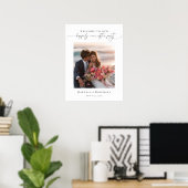 Foto 'Gelukkig tot het eind der tijden' bruiloft Poster (Thuiskantoor)