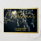 Foto gemaakt folie feestdagenkaart (Voorkant)