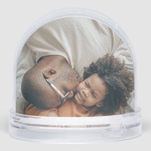 Foto Gepersonaliseerd 2-zijdig Custom Made Sneeuwbol (Achterkant)