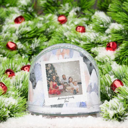 Foto Gepersonaliseerd 2-zijdig Custom Made Sneeuwbol (Kerstmis)