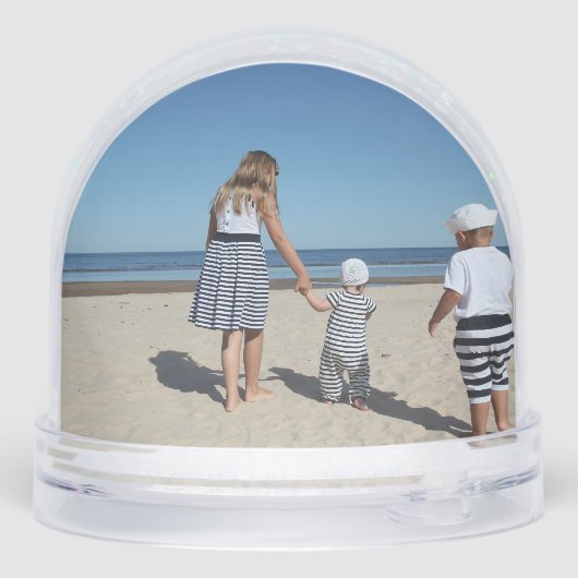 Foto Gepersonaliseerd 2-zijdig Custom Made Sneeuwbol (Achterkant)