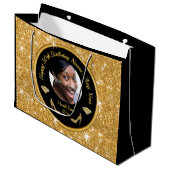 Foto gepersonaliseerd, 50th Birthday Gift Bags, Ha Groot Cadeauzakje (Voorkant Gekanteld)