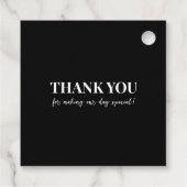 Foto gepersonaliseerd bedankt Label voor weddensch (Achterkant)