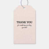 Foto gepersonaliseerd bedankt Label voor weddensch Cadeaulabel (Achterkant)