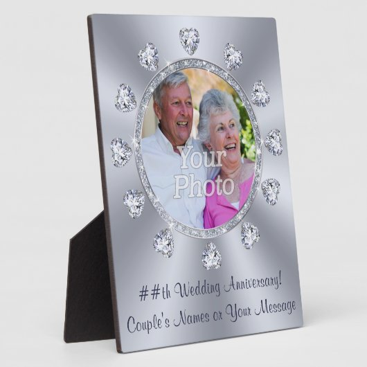 Foto Gepersonaliseerd, Bruiloft Jubileum Plaques Fotoplaat (Zijkant)