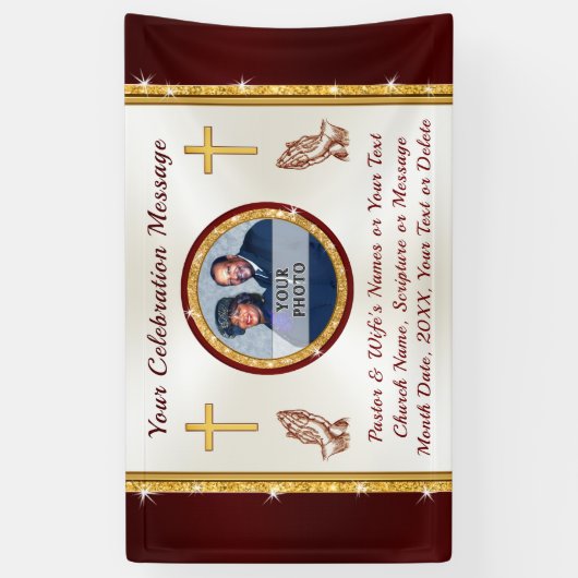 Foto gepersonaliseerd, Church Banners for Walls (Verticaal)