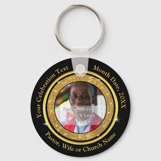 Foto gepersonaliseerd, Church Jubileum Souvenirs, Sleutelhanger (Voorkant)