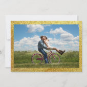 Foto gepersonaliseerd Funny Modern Gold Groomsmen Kaart (Achterkant)