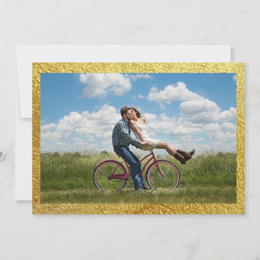 Foto gepersonaliseerd Funny Modern Gold Groomsmen Kaart (Achterkant)