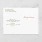 Foto gepersonaliseerd Merry Kerstelegant script Feestdagenkaart (Achterkant)