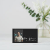 Foto Gepersonaliseerd met de naam ThreadBlack en W Visitekaartje (Staand voorkant)