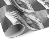 Foto gepersonaliseerd Modern Wedding Verloving Cadeaupapier (Rol Hoek)