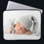 Foto Gepersonaliseerd Personal Afbeelding Modern Laptop Sleeve<br><div class="desc">Creëer uw eigen favoriete hoes voor fotolaptops. Dit is een groot geschenk voor moederdag,  vaderdag,  grootouderdag,  Kerstmis,  zondag.</div>