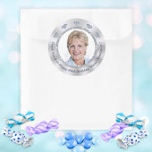 Foto gepersonaliseerd, Verjaardag Stickers, ELK JA Ronde Sticker