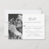 Foto Gepersonaliseerd Wedding RSVP-Kaart RSVP Kaartje (Voorkant)