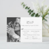 Foto Gepersonaliseerd Wedding RSVP-Kaart RSVP Kaartje (Staand voorkant)