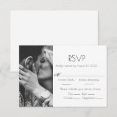 Foto Gepersonaliseerd Wedding RSVP-Kaart RSVP Kaartje (Voorkant / Achterkant)