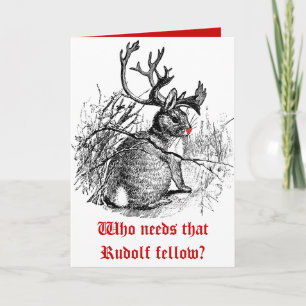 Foto Gepersonaliseerd Wie heeft die Rudolf fellow  Feestdagen Kaart