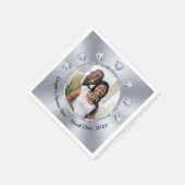 Foto, Gepersonaliseerde bruiloft servetten BULK, 3 (Hoek)