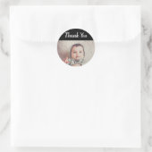 Foto gepersonaliseerde dank u stickers voor verjaa (Tas)
