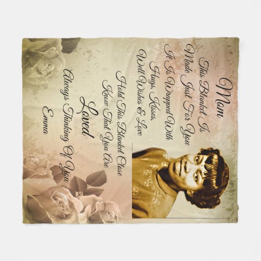 Foto gepersonaliseerde fleece deken (Voorkant (Horizontaal))