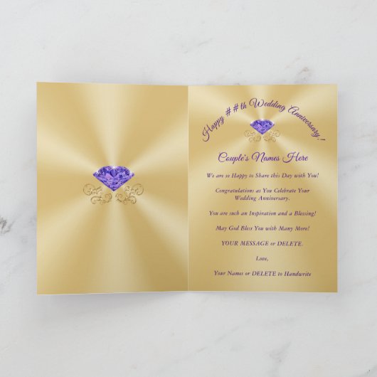 Foto gepersonaliseerde foto Jubileum Kaarten (Binnen)