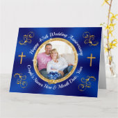 FOTO Gepersonaliseerde Happy, 45e Jubileum Kaarten (Gele Bloem)