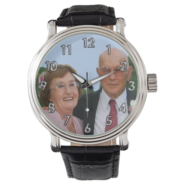 FOTO Gepersonaliseerde horloges voor mannen, vrouw (Voorkant)