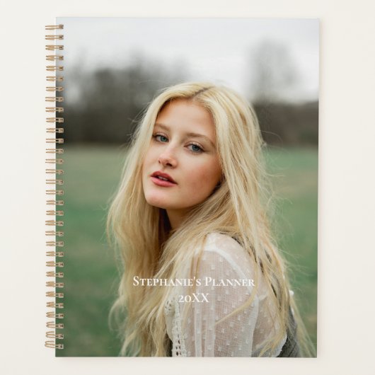 Foto gepersonaliseerde jaarlijkse planner voor elk (Voorkant)
