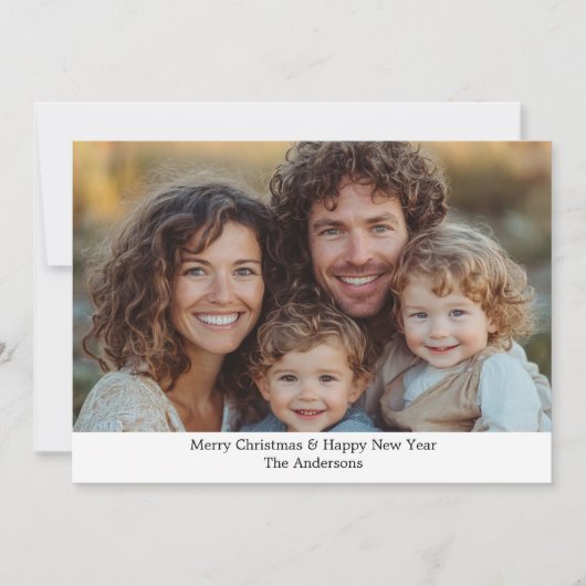 Foto gepersonaliseerde kerst Kaart (Voorkant)