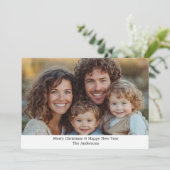 Foto gepersonaliseerde kerst Kaart (Staand voorkant)