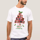 Foto gepersonaliseerde kerstboom t-shirt (Voorkant)