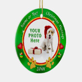 Foto, gepersonaliseerde kerstboomversieringen voor keramisch ornament (Rechts)