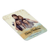 Foto gepersonaliseerde kerstmagneet, goudmunt magneet (Rechterzijde)