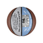 Foto, gepersonaliseerde mini basketballen. KLEUR W Basketbal (Verticaal)