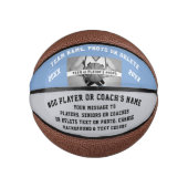Foto, gepersonaliseerde mini basketballen. KLEUR W Basketbal (Voorkant)