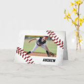 Foto Gepersonaliseerde Naam, Andrew Birthday Large Kaart (Gele Bloem)