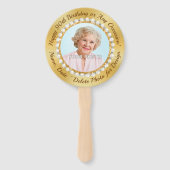 Foto Gepersonaliseerde Party Favors voor 90e verja Handwaaier (Voorkant)