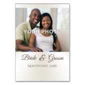 FOTO Gepersonaliseerde Trouwtafel Nummer Kaarten (Achterkant)